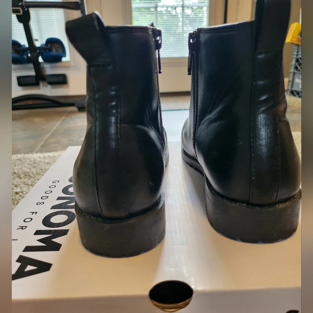 Sonoma Womens Black Boots, Size 8 Wide - Picture 3 of 9